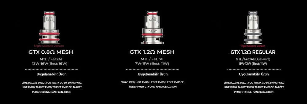 GTX Coil satın al, Coil Çeşitleri Fiyat